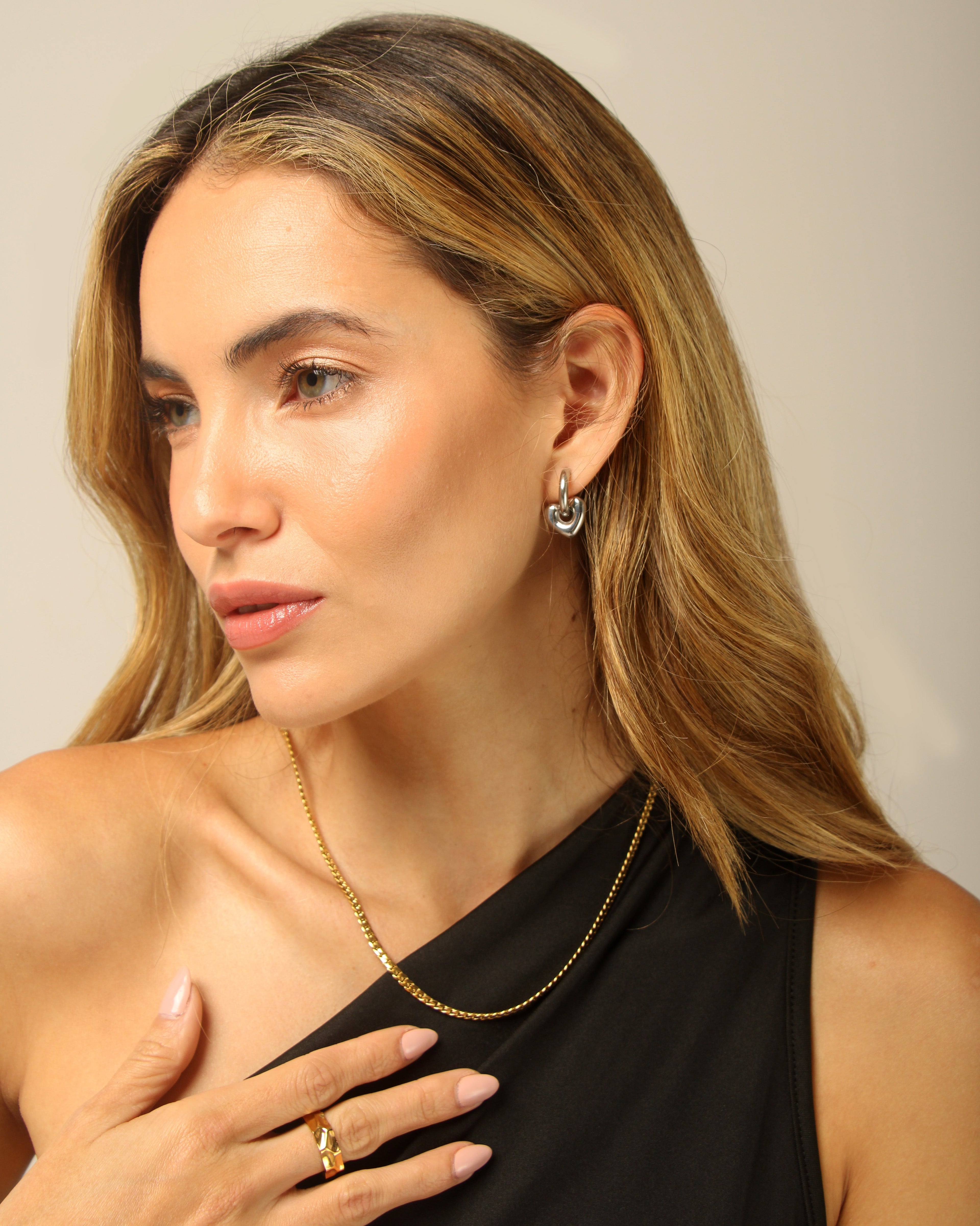 Pendientes Juliet Plateados