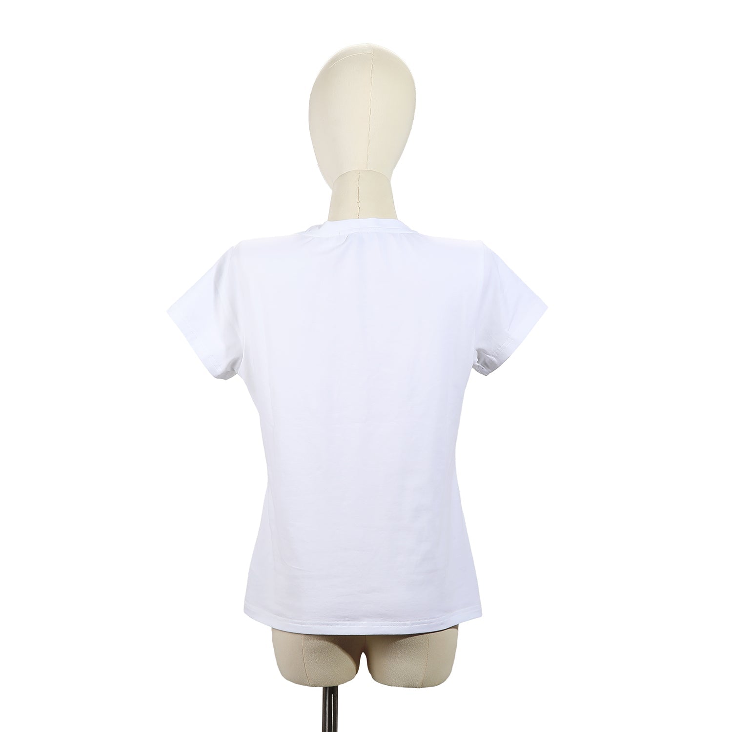 CAMISETA DE MODA CON CUELLO EN V (QUEEN CLEOPATRA BLANCO)