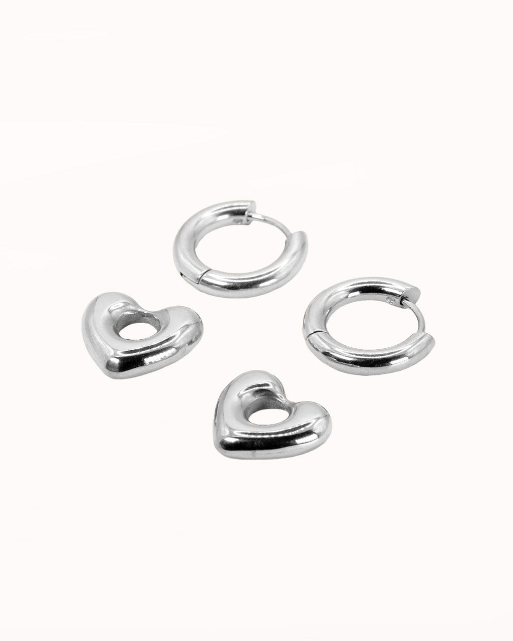 Pendientes Juliet Plateados