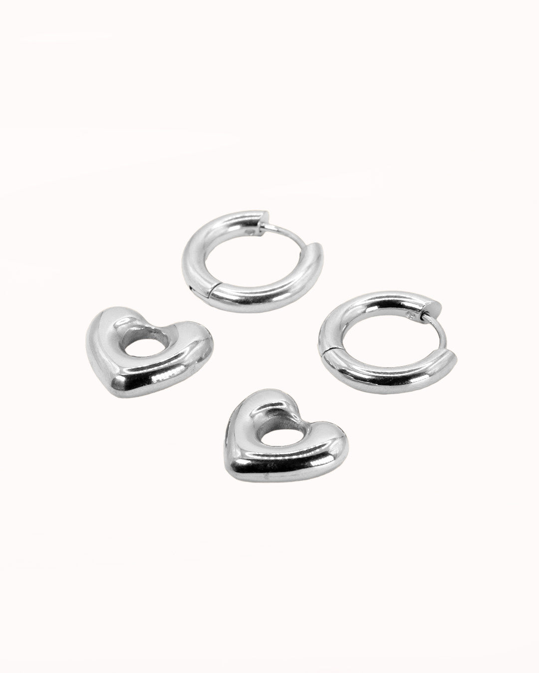 Pendientes Juliet Plateados